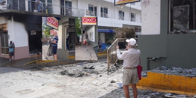Confrontan a extranjeros por saquear Oxxo de Puerto Vallarta (VIDEO)