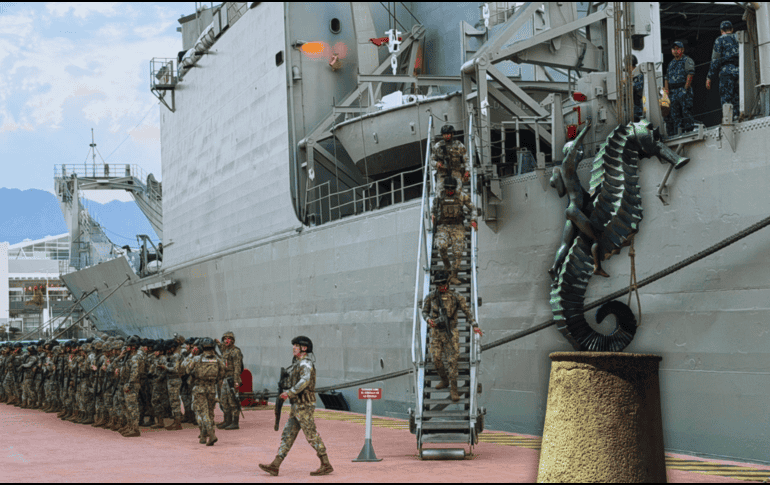 El ARM “Usumacinta” (A-412) es una unidad de guerra anfibia que forma parte de la Armada de México desde el año 2002. ESPECIAL / Semar