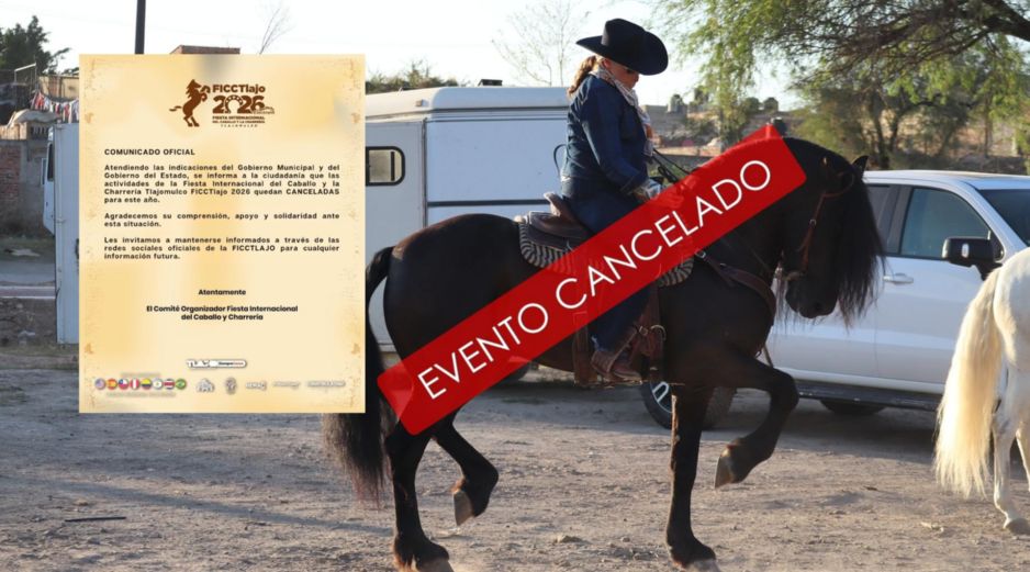 En un comunicado, el Gobierno de Tlajomulco dijo que la cancelación se hace con el objetivo de privilegiar la seguridad, la estabilidad y el bienestar de la población. ESPECIAL / FACEBOOK Gobierno de Tlajomulco