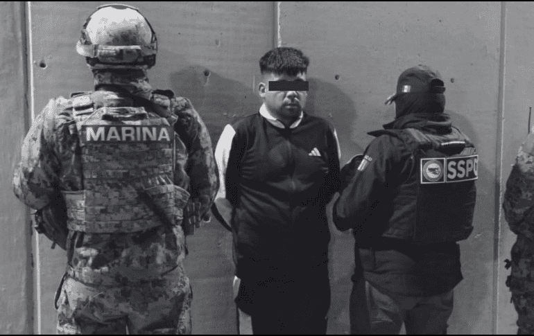 El detenido es identificado como uno de los principales responsables del CNG con fuerte presencia en la región de Tlaxcala. ESPECIAL/@GabSeguridadMX