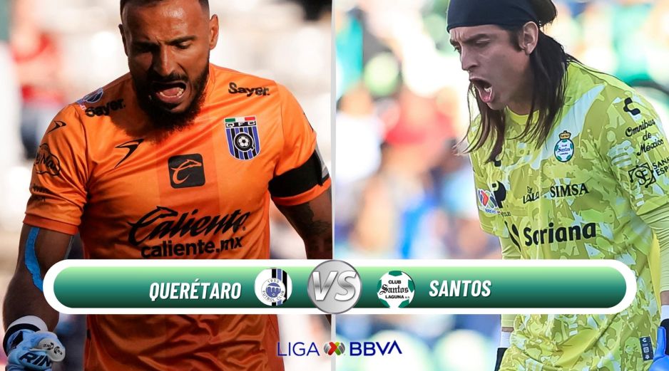 Querétaro y Santos buscan puntos urgentes en la J8. ESPECIAL / IMAGO7 y CANVA
