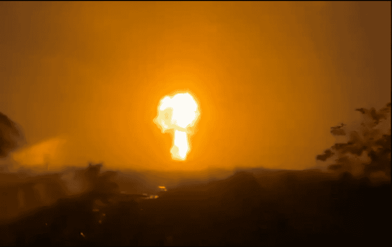 Aunque en la zona hay viviendas cercanas al punto de la emergencia de manera preliminar no se registran heridos. X/@EL TIEMPO