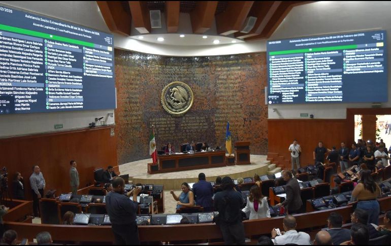 El Congreso de Jalisco aprobó su presupuesto de egresos para 2026 por un monto de mil 109 millones de pesos, lo que representa un incremento del 5 por ciento respecto a lo ejercido en 2025. ESPECIAL