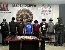 Una célula integrada por seis miembros del Cártel Nueva Generación, fueron detenidos por el Ejército, Guardia Nacional y Policía Federal y Estatal. ESPECIAL.