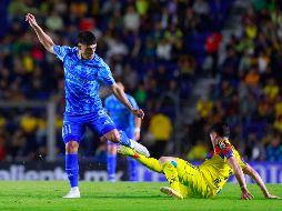 Juan Brunetta marcó dos goles en la victoria de su equipo. EFE/S. Gutiérrez