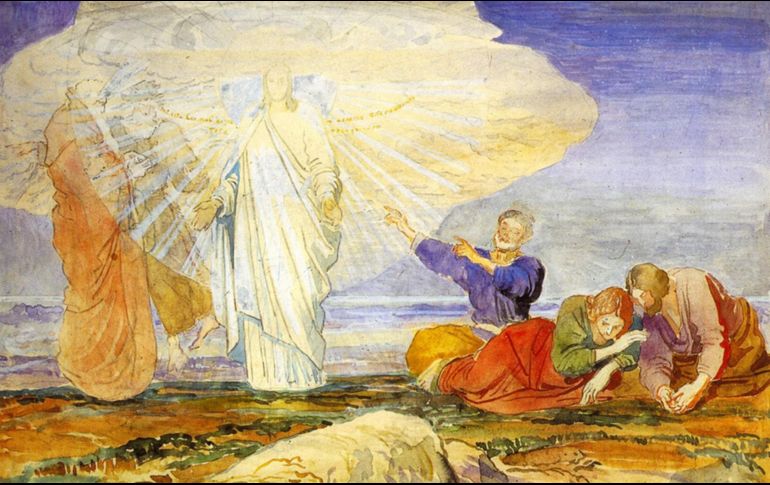 «Su rostro se puso resplandeciente como el sol y sus vestiduras se volvieron blancas como la nieve. De pronto aparecieron ante ellos Moisés y Elías, conversando con Jesús». WIKIPEDIA/«Transfiguración», de Alexander Ivanov