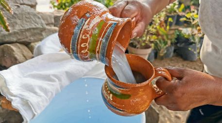 Servido en jícara, el pulque conserva una tradición milenaria que combina saber agrícola, técnica artesanal y diversidad microbiana. ESPECIAL