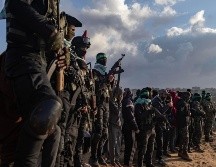 Imagen de Archivo de combatientes de las brigadas Izz ad-Din al-Qassam, el brazo armado del movimiento palestino Hamás.EFE/H. IMAD