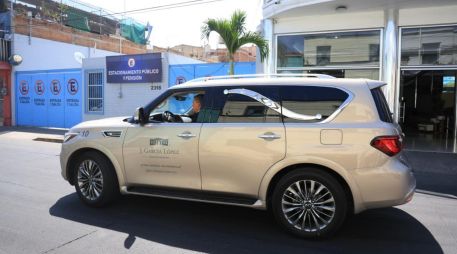 En las inmediaciones del recinto funerario en la colonia San Andrés se instaló un fuerte operativo de vigilancia por parte de fuerzas de seguridad estatales y federales. EL INFORMADOR/J. Acosta