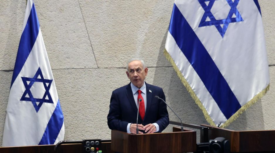 Medios iraníes informaron este lunes citando a la Guardia Revolucionaria de que la oficina de Netanyahu y otros objetivos habían sido atacados por las Fuerzas Armadas de la República Islámica. EFE/A. SULTAN