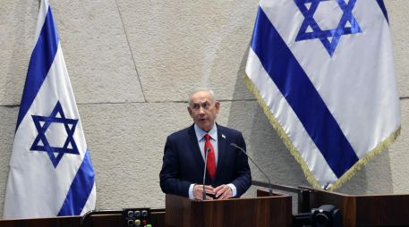 Medios iraníes informaron este lunes citando a la Guardia Revolucionaria de que la oficina de Netanyahu y otros objetivos habían sido atacados por las Fuerzas Armadas de la República Islámica. EFE/A. SULTAN
