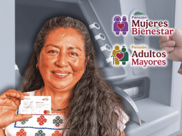 Instituciones como BBVA, Banamex, Santander y otros de los principales bancos del país aplican cargos por usar la tarjeta del bienestar en sus redes de cajeros automáticos. ESPECIAL/Canva/X @A_MontielR