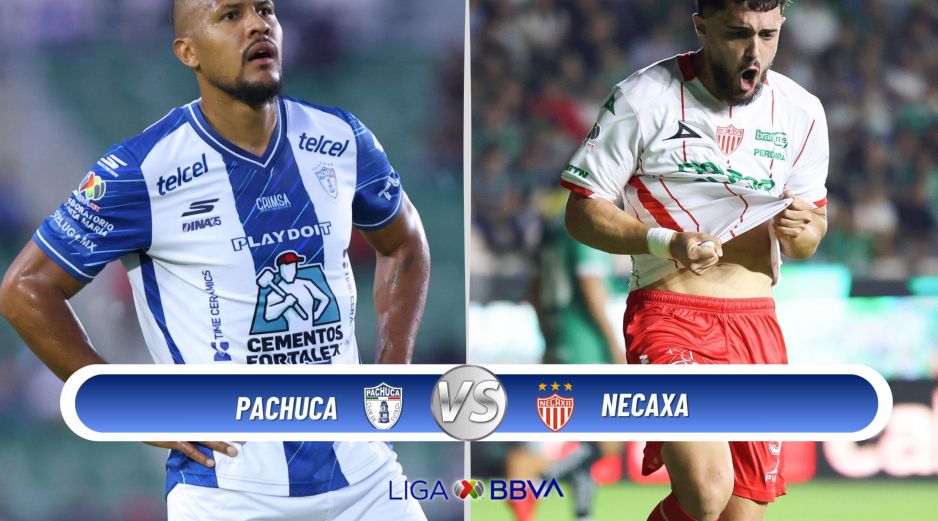 Pachuca recibe a Necaxa en duelo correspondiente a la Jornada 9 del Clausura 2026. ESPECIAL / IMAGO7 y CANVA