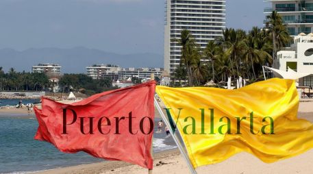 Así se encuentran las playas de Puerto Vallarta este lunes 2 de marzo de 2026. ESPECIAL / FACEBOOK Protección Civil y Bomberos Puerto Vallarta