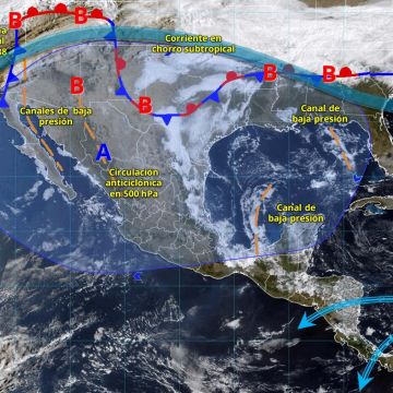 Estas condiciones podrían ocasionar descargas eléctricas, granizo, incremento en niveles de ríos y arroyos, así como deslaves e inundaciones en zonas bajas. ESPECIAL/ SMN.