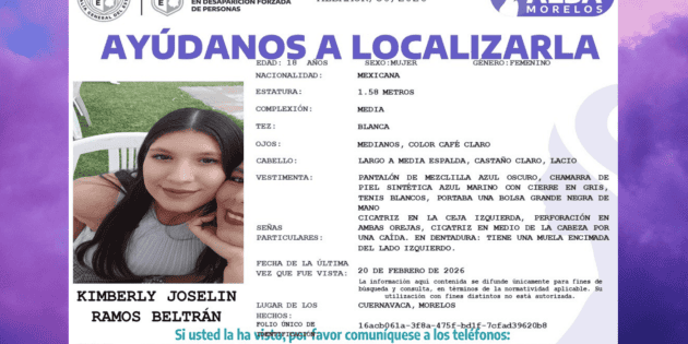 Caso Kimberly: Hallan cuerpo en Chamilpa; hay un detenido