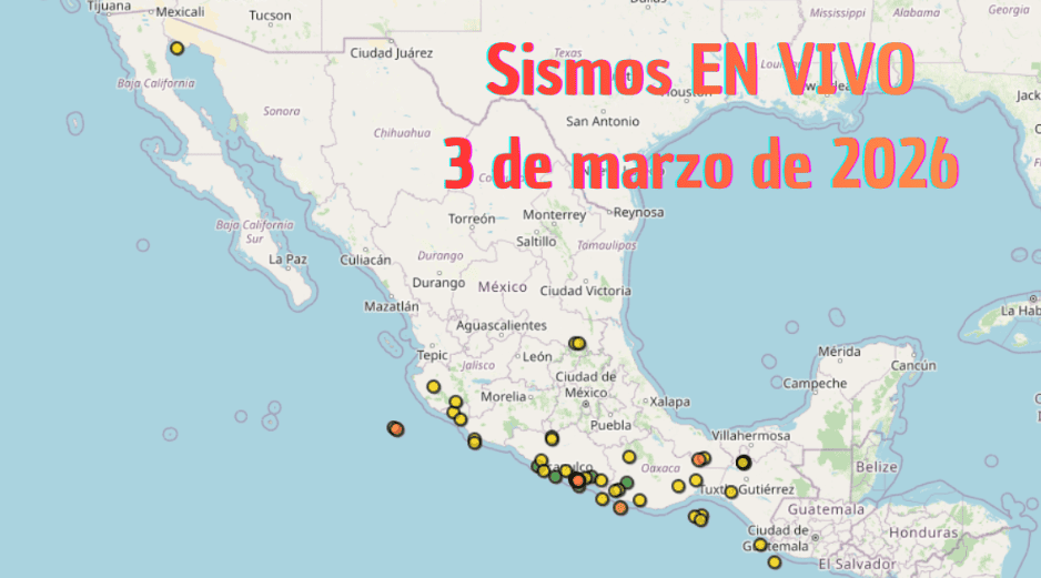 EN VIVO | Sismos en México | Martes 3 de marzo. ESPECIAL / SSN