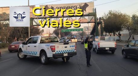 Estos son los puntos de Guadalajara que presentan cierres viales o retrasos en el transporte público este martes 3 de marzo. ESPECIAL / FACEBOOK Policía Vial Jalisco