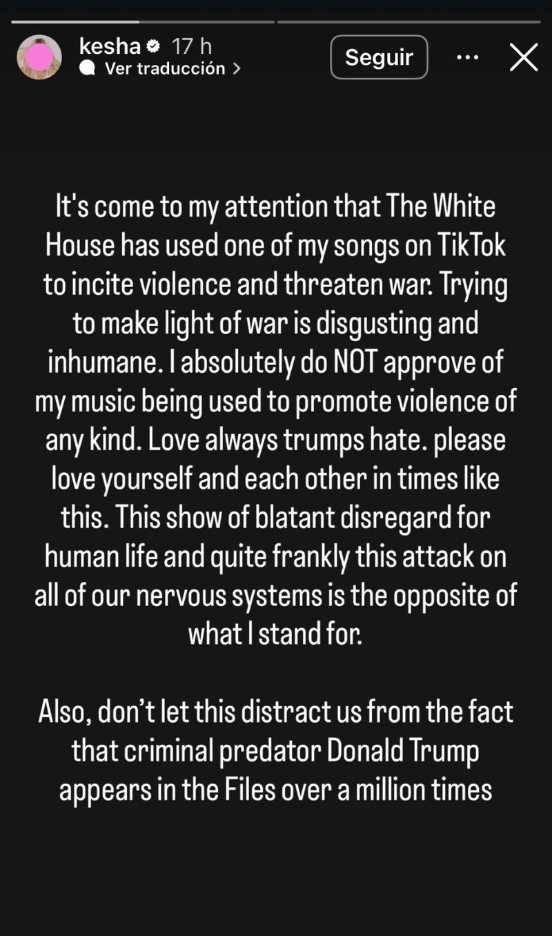 &nbsp;ESPECIAL / IG / @kesha