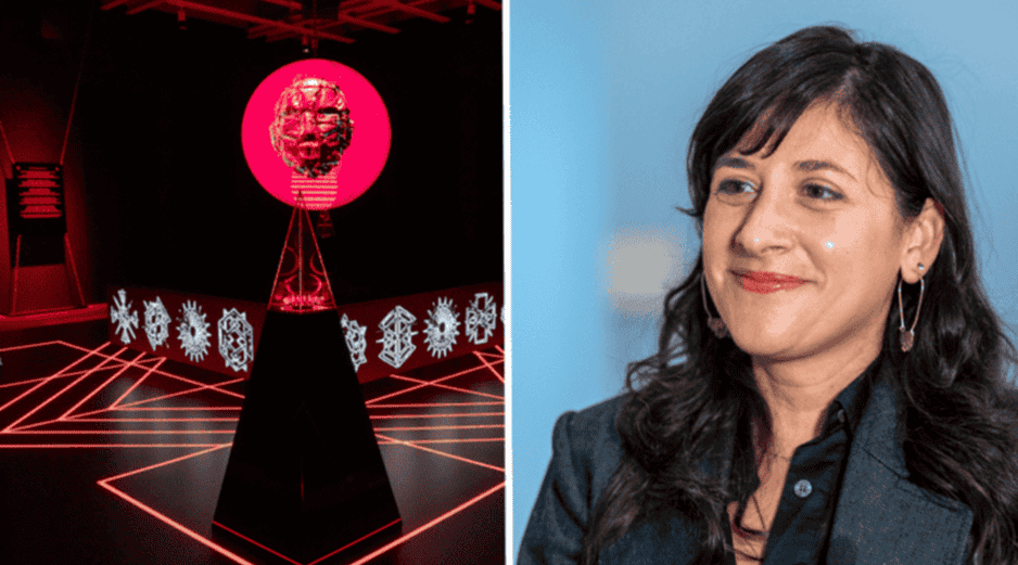 Para recrear las voces de las personas muertas el artista utiliza las voces que han dejado en Instagram. EFE/Á. Colmenares