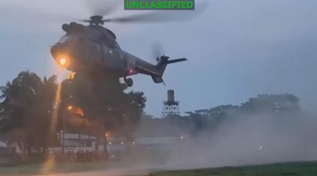 El Comando Sur de Estados Unidos informó en X que ambos países habían lanzado maniobras militares en Ecuador, junto con un video en que se veía el sobrevuelo de helicópteros. X / @Southcom