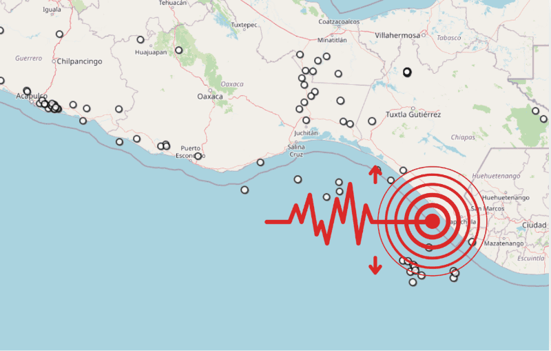 &nbsp;Sismo en Chiapas. ESPECIAL / SSN