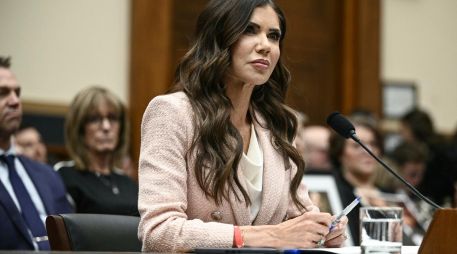 Kristi Noem, ahora exsecretaria de Seguridad Nacional de Estados Unidos. AFP / B. Smialowski