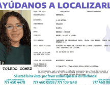 Karol recibió el apoyo de sus compañeros de aula, amigos y familiares con una marcha que partió desde el Centro de Estudios Superiores de Mazatepec, hacia el palacio municipal. FISCALÍA DE MORELOS