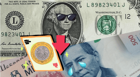 Tras acciones militares de Estados Unidos e Israel contra Irán, el peso mexicano registró una importante caída ante el dólar en los últimos días. ESPECIAL