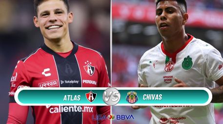 Atlas y Chivas se enfrentan en una nueva edición del Clásico Tapatío durante la Jornada 10 del Clausura 2026. ESPECIAL / IMAGO7 y CANVA
