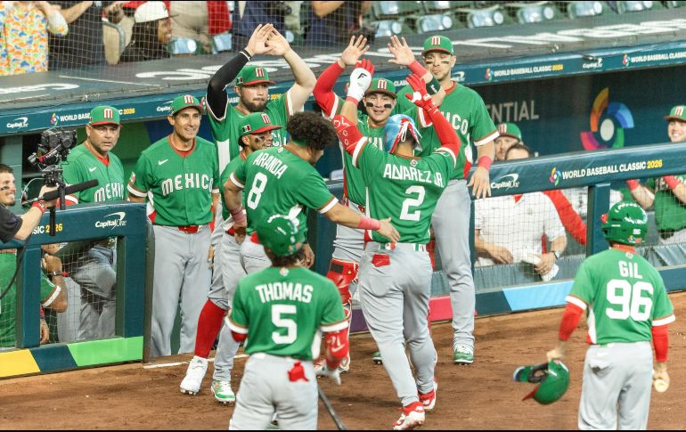 México debutó este viernes con victoria de 8-2 sobre Gran Bretaña en el Clásico Mundial de Beisbol, en un partido del grupo B disputado en el Daikin Park de Houston, Texas. EFE / C. Ramírez