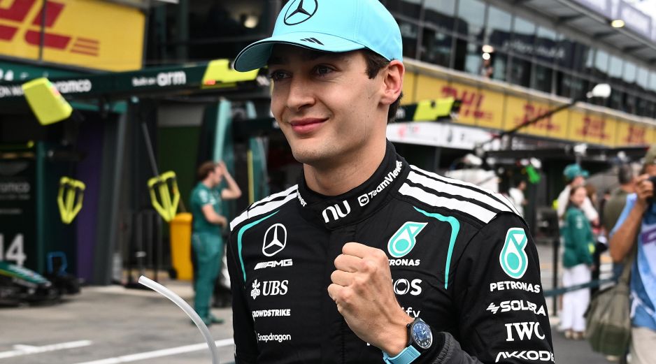 George Russell logró adjudicarse la pole position para el Gran Premio de Australia. EFE