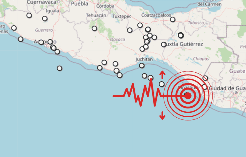 &nbsp;Sismo en Chiapas. ESPECIAL / SSN