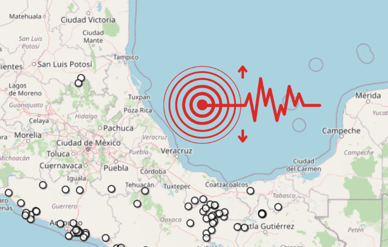  Sismo en Veracruz. ESPECIAL / SSN