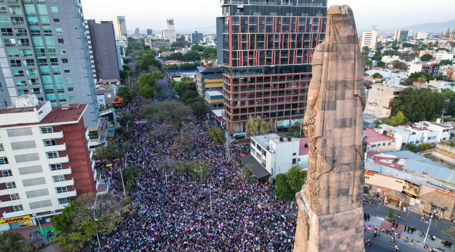 De acuerdo con las autoridades, se espera la participación de al menos 50 mil asistentes a las manifestaciones del 8M en Guadalajara. EL INFORMADOR/ARCHIVO