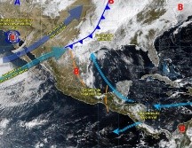 El Servicio Meteorológico Nacional prevé lluvias fuertes, vientos intensos, posible nieve y riesgo de torbellinos en varias regiones del país durante los próximos días. ESPECIAL/ SMN.