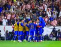 Chivas consumó la voltereta en el Clásico Tapatío que le permitió regresar a la senda de la victoria y que también le arrebató el invicto al Atlas como local. EL INFORMADOR/ J. ACOSTA.