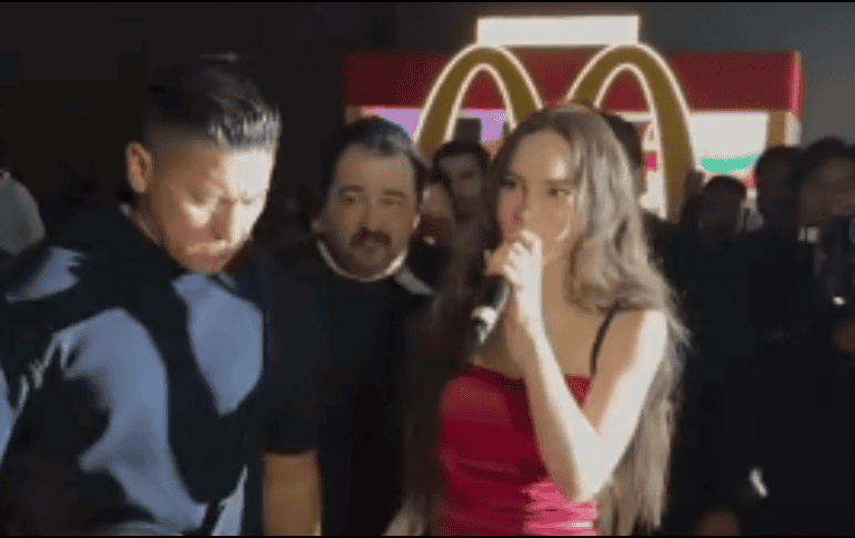 Belinda agradeció por haber sido invitada al festejo de XV y dedicó unas palabras a la cumpleañeraTIKTOK / @daiiana2314