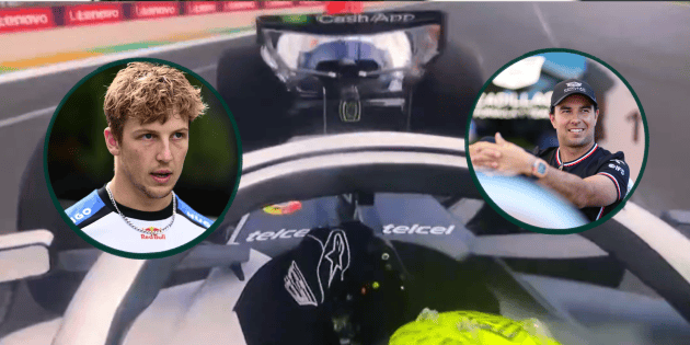 Checo P&eacute;rez protagoniza cruce de palabras con Liam Lawson