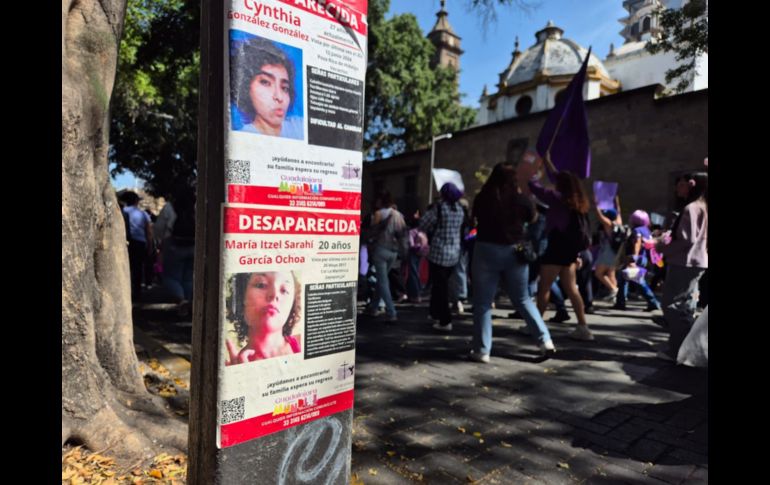 Cientos de mujeres se dieron cita en la Glorieta de las y los Desaparecidos para exigir justicia y alto a la violencia. EL INFORMADOR / R. Bobadilla