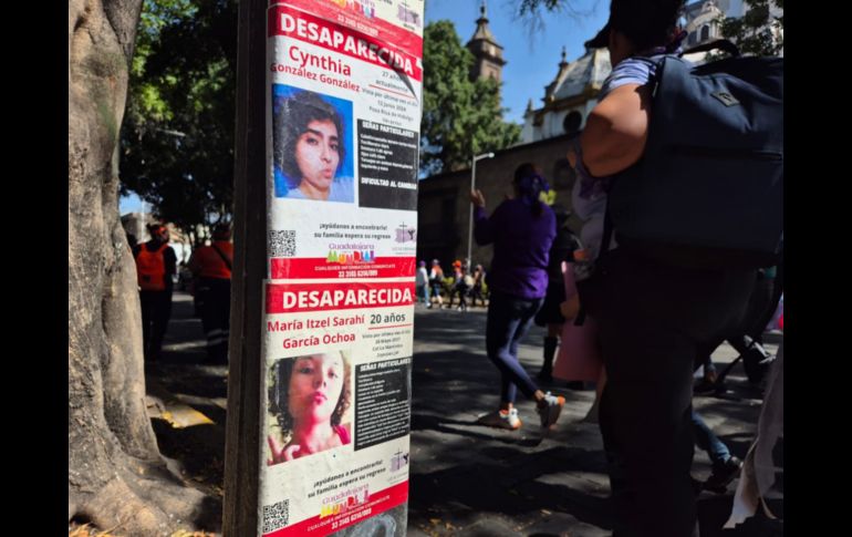Cientos de mujeres se dieron cita en la Glorieta de las y los Desaparecidos para exigir justicia y alto a la violencia. EL INFORMADOR / R. Bobadilla