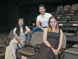 De izquierda a derecha: Abigail Vázquez (encargada de LARVA); Carlos González (director de Cultura Guadalajara); y Edith Castillo (encargada del Teatro Jaime Torres Bodet). EL INFORMADOR/ J. Acosta