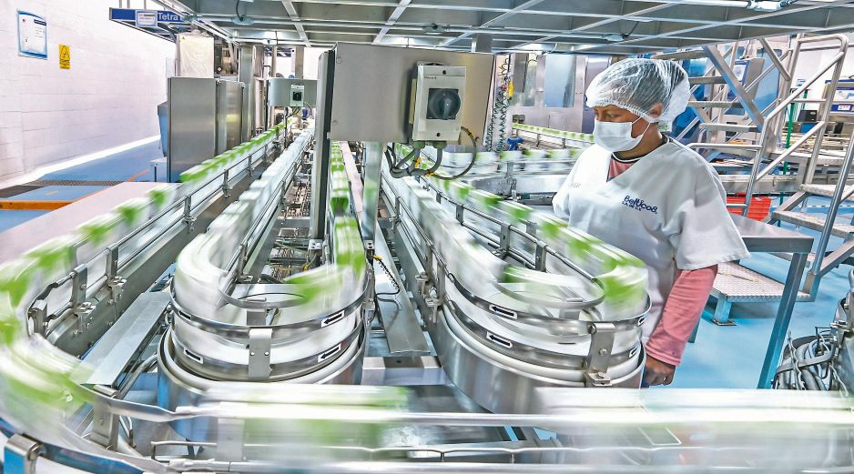 Trabajadora participa en una línea de producción industrial. Empresarios prevén mejora gradual del mercado laboral durante el año. ESPECIAL