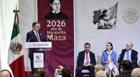 Economía declaró que no todo está resuelto para el próximo encuentro con Estados Unidos, sin embargo, los consensos logrados para la revisión del T-MEC son un gran paso. EFE / J. Méndez