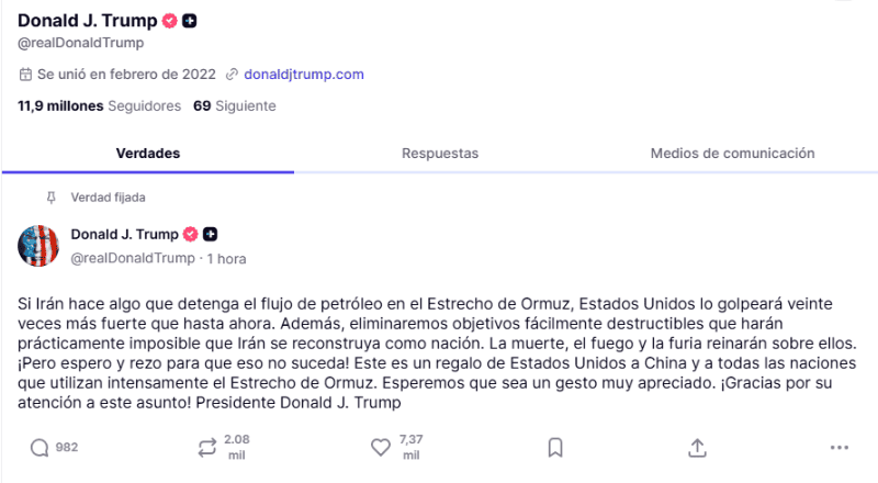 &nbsp;ESPECIAL/TRUTH SOCIAL