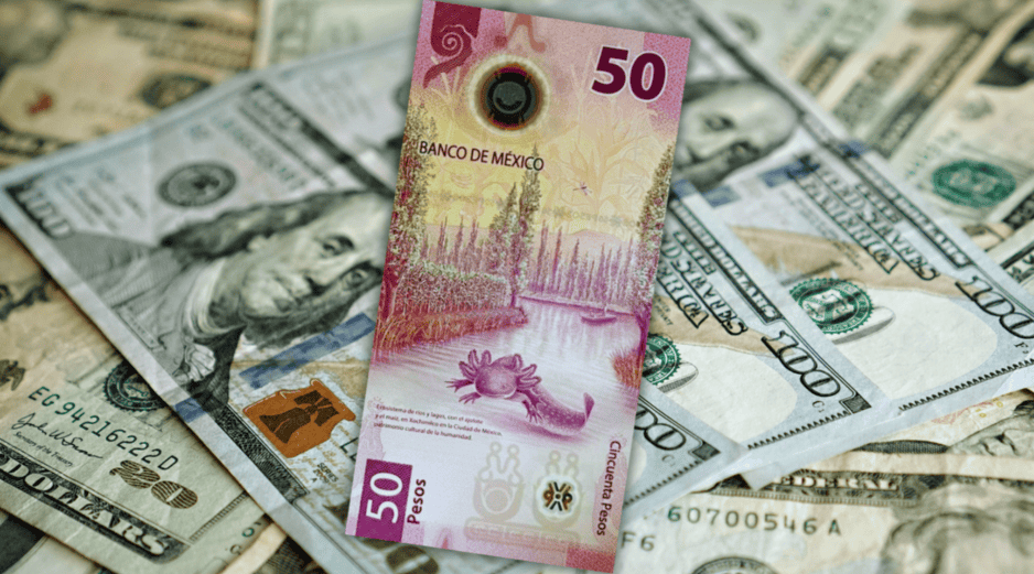 En la apertura de la jornada, la cotización es de 17.57 pesos por dólar (Ciudad de México 07:30) lo que representa una depreciación para el billete verde de 0.27 por ciento. ESPECIAL / CANVA