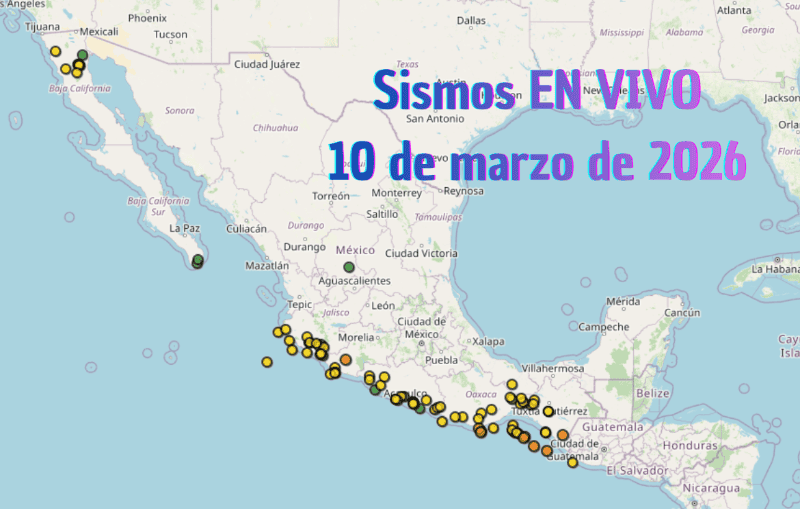 &nbsp;EN VIVO | Sismos en México | Martes 10 de marzo. ESPECIAL / SSN