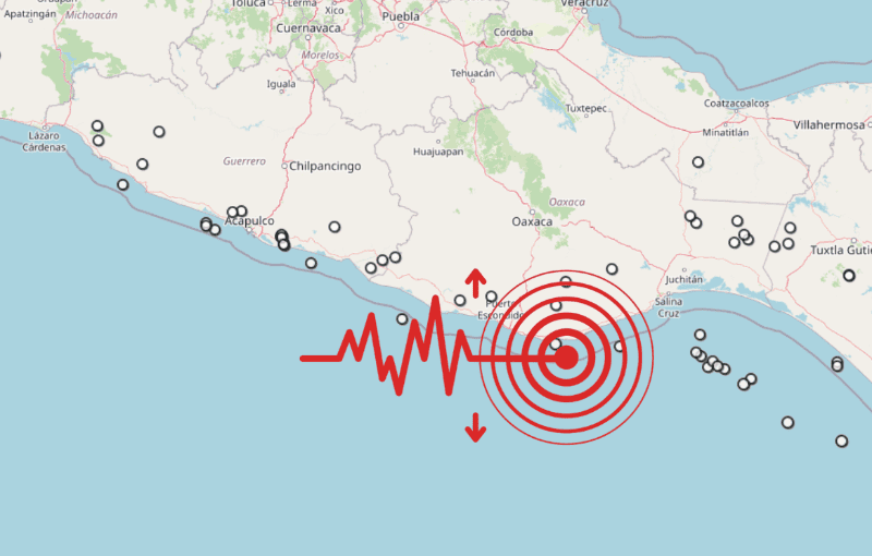 &nbsp;Sismos en Oaxaca. ESPECIAL / SSN