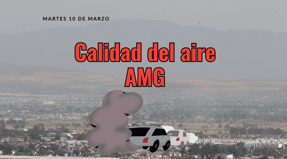 Este miércoles 10 de marzo SEMADET registra mala calidad de aire en la estación Las Pintas con 102 puntos. EL INFORMADOR /ARCHIVO