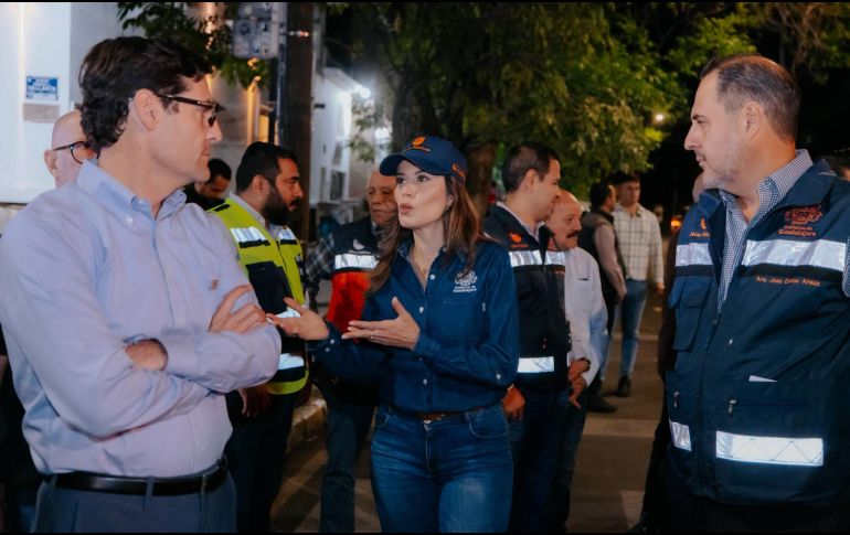 Se instalaron lonas para informar a los habitantes y comercios de las zonas sobre dichos trabajos. ESPECIAL / GOBIERNO DE GUADALAJARA